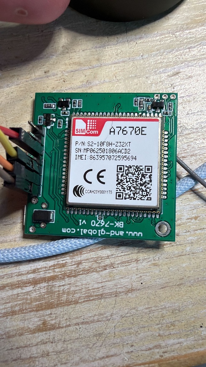 SimCom A7670E breakout BK-A7670 — modem LTE Cat-1 (chipset ASR1601)