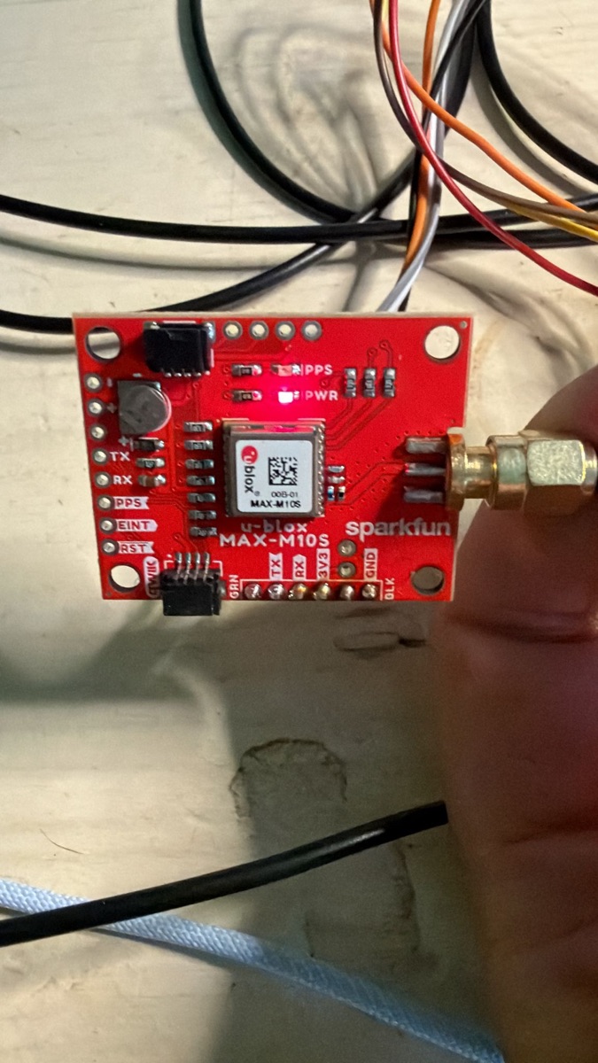 u-blox MAX-M10S GPS L1 (SparkFun breakout) — accuracy 1.5m + EGNOS SBAS