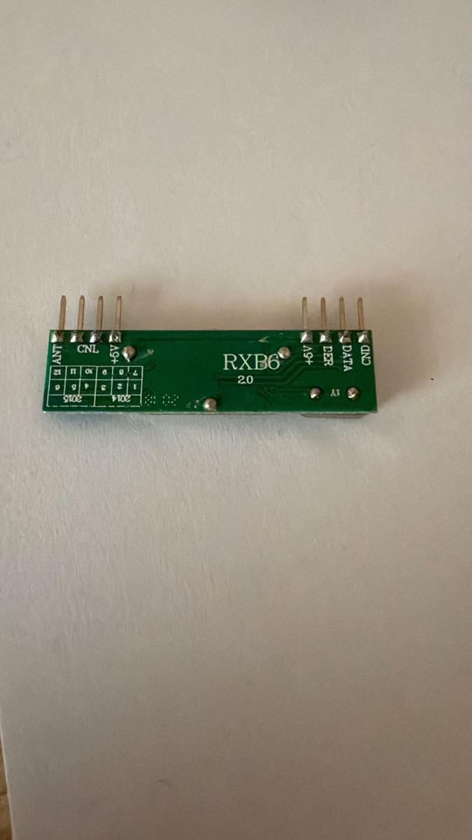 Ricevitore 433MHz super-regen — per remote detection EV1527/PT2272